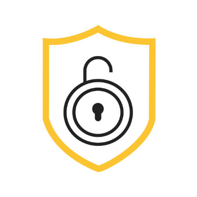 Secure offline access icon