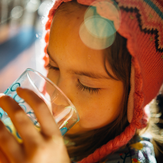 Girl Drinking Water