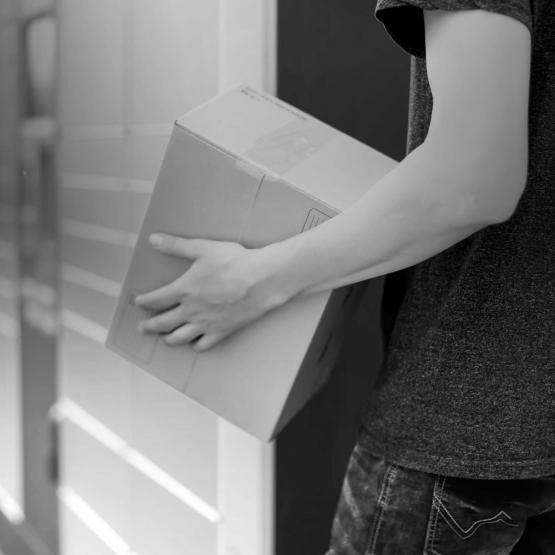 Man Using Smart Lockers